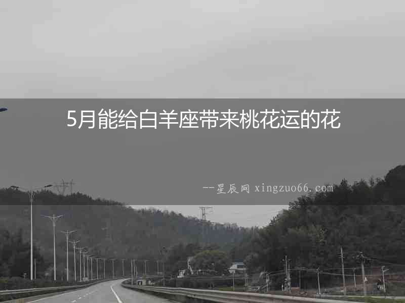 5月能給白羊座帶來桃花運的花