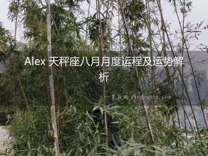 Alex 天秤座八月月度運程及運勢解析