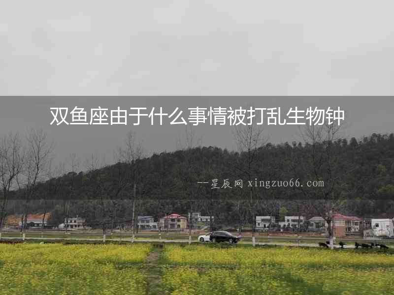 雙魚(yú)座由于什么事情被打亂生物鐘
