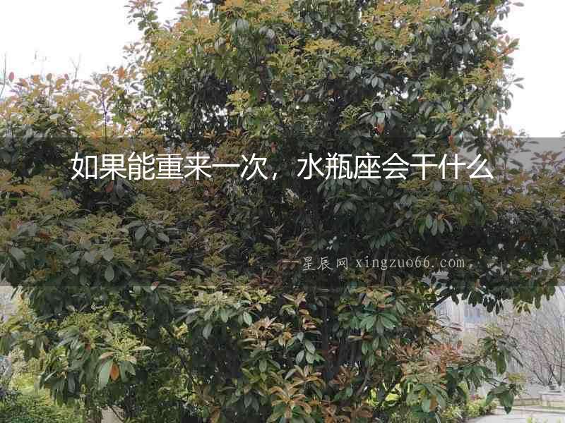 如果能重來一次，水瓶座會(huì)干什么