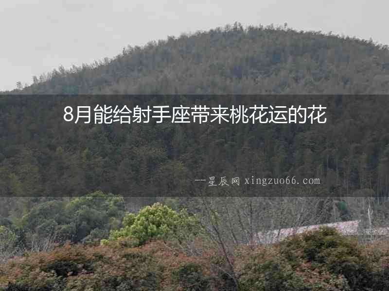 8月能給射手座帶來桃花運(yùn)的花