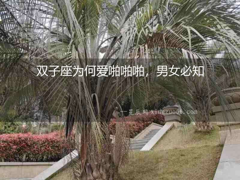 雙子座為何愛啪啪啪，男女必知