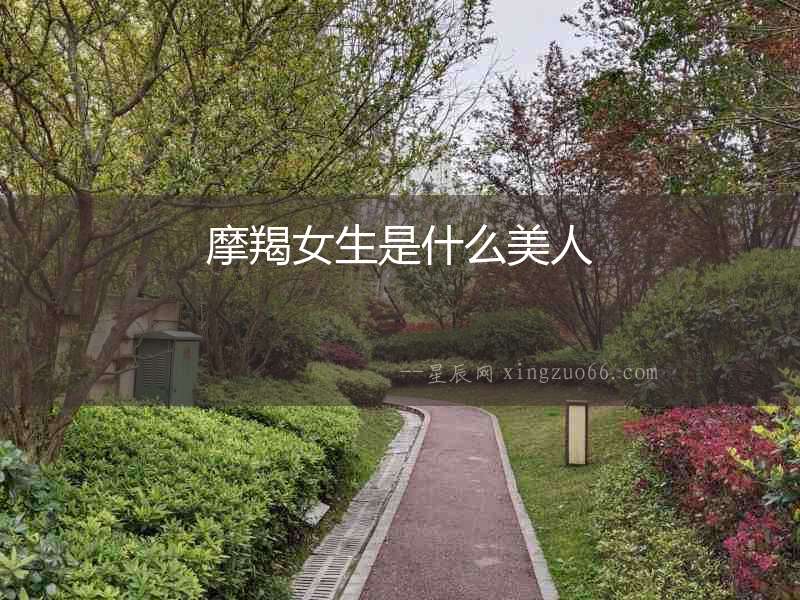 摩羯女生是什么美人