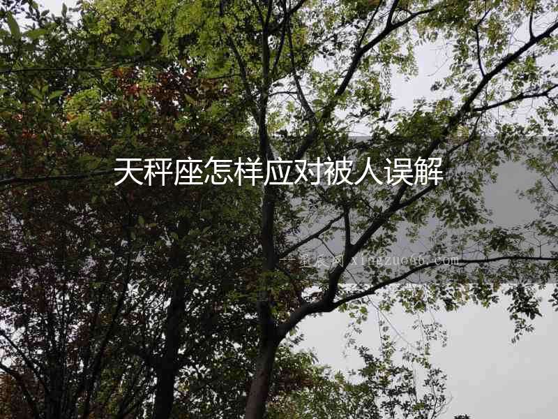 天秤座怎樣應對被人誤解