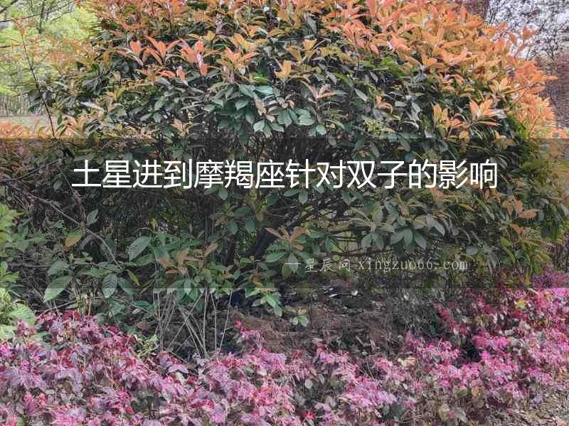 土星進(jìn)到摩羯座針對(duì)雙子的影響