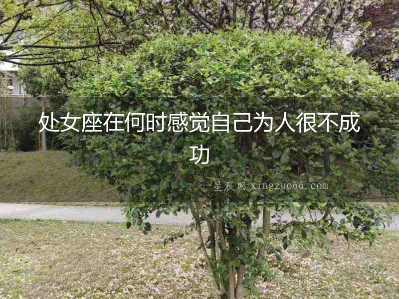 處女座在何時感覺自己為人很不成功