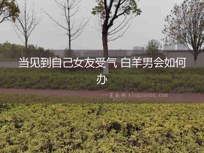 當見到自己女友受氣 白羊男會如何辦