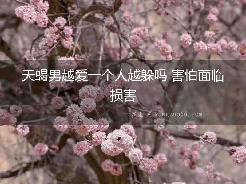天蝎男越愛一個人越躲嗎 害怕面臨損害