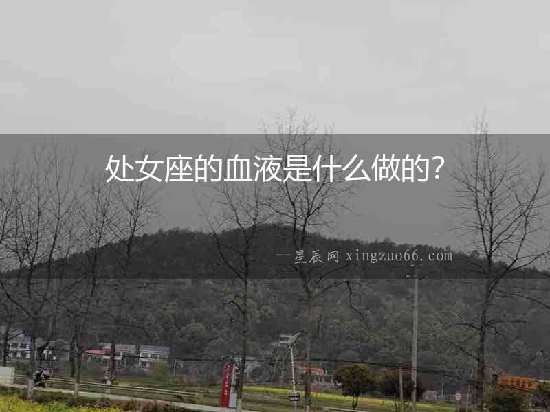 處女座的血液是什么做的？