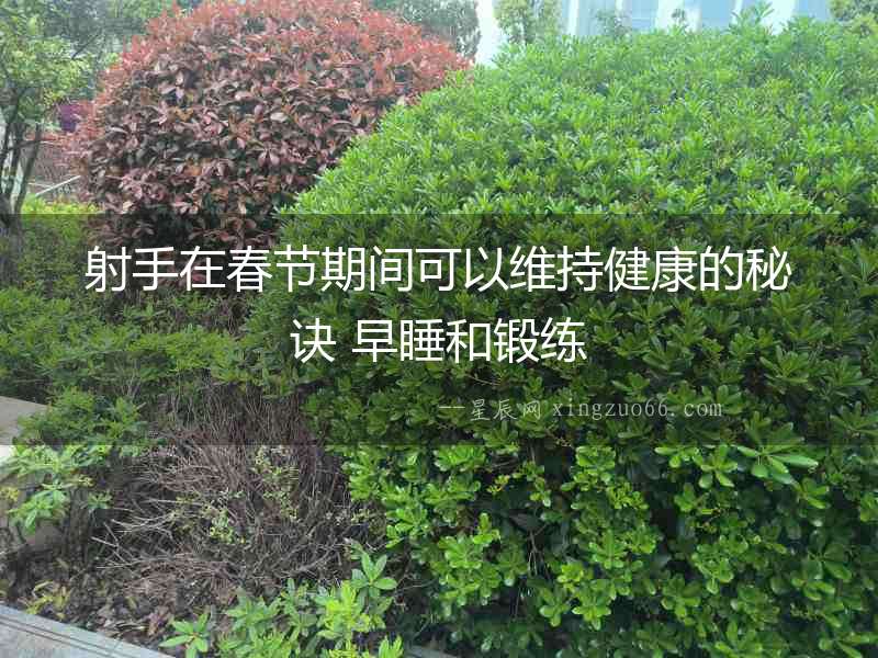 射手在春節(jié)期間可以維持健康的秘訣 早睡和鍛練