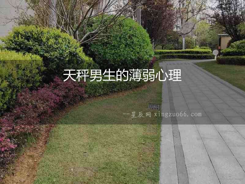 天秤男生的薄弱心理
