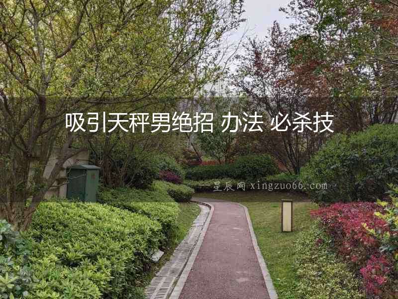 吸引天秤男絕招 辦法 必殺技