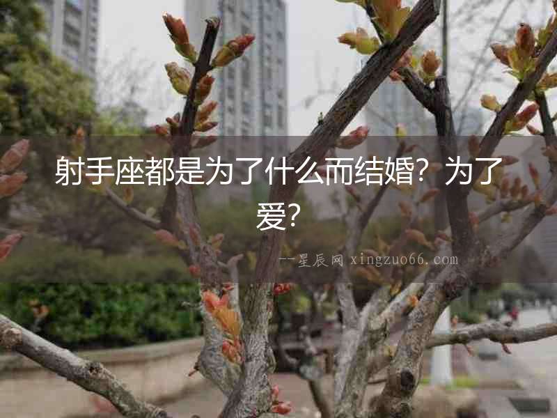 射手座都是為了什么而結(jié)婚？為了愛？