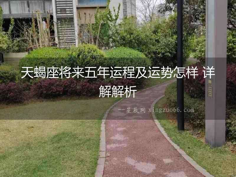 天蝎座將來五年運(yùn)程及運(yùn)勢(shì)怎樣 詳解解析