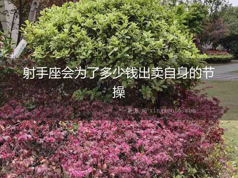射手座會為了多少錢出賣自身的節操