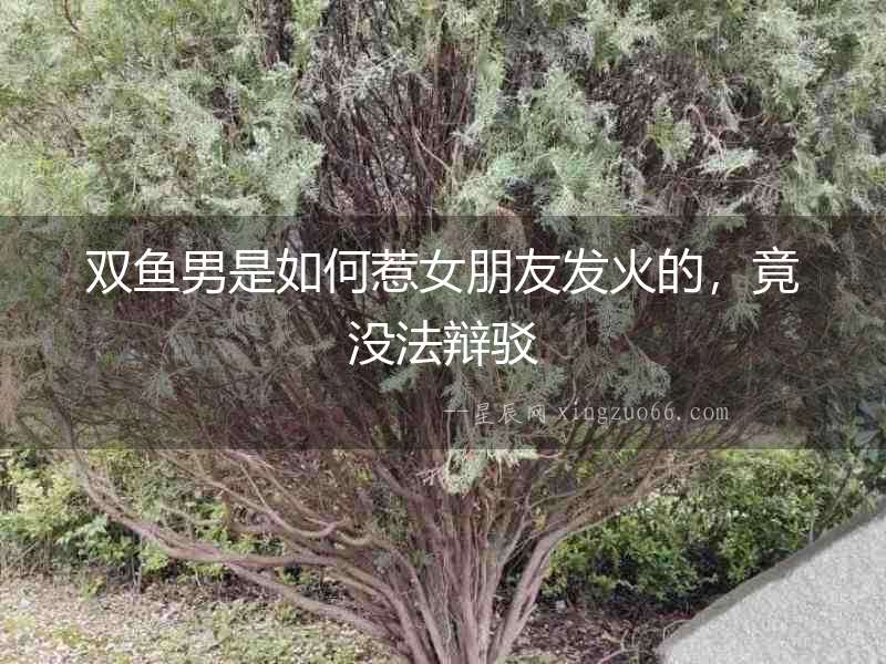 雙魚(yú)男是如何惹女朋友發(fā)火的，竟沒(méi)法辯駁