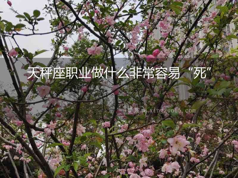 天秤座職業做什么非常容易“死”