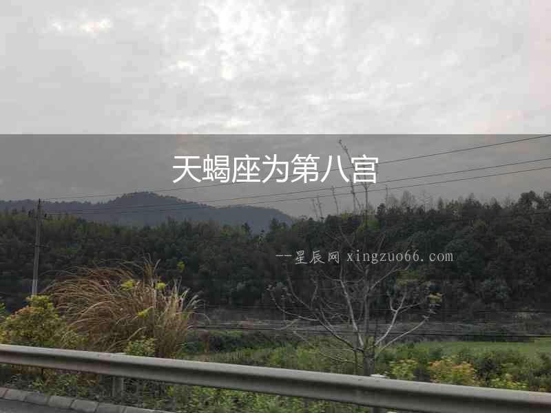 天蝎座為第八宮
