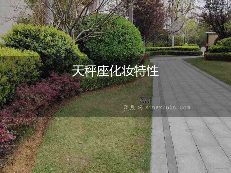 天秤座化妝特性