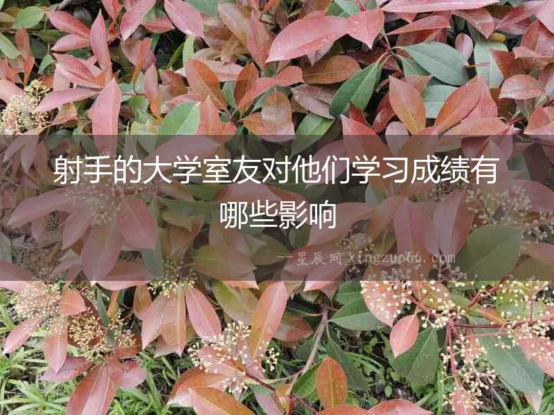射手的大學(xué)室友對他們學(xué)習(xí)成績有哪些影響