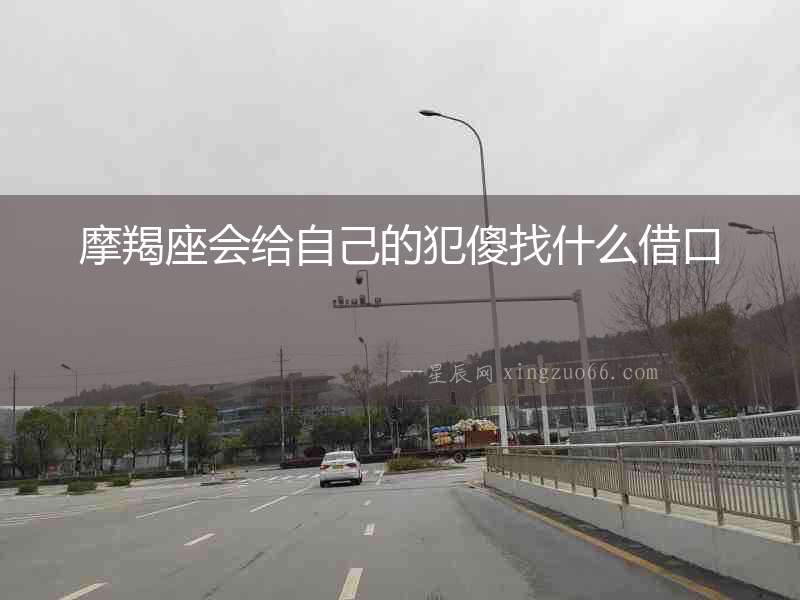 摩羯座會(huì)給自己的犯傻找什么借口