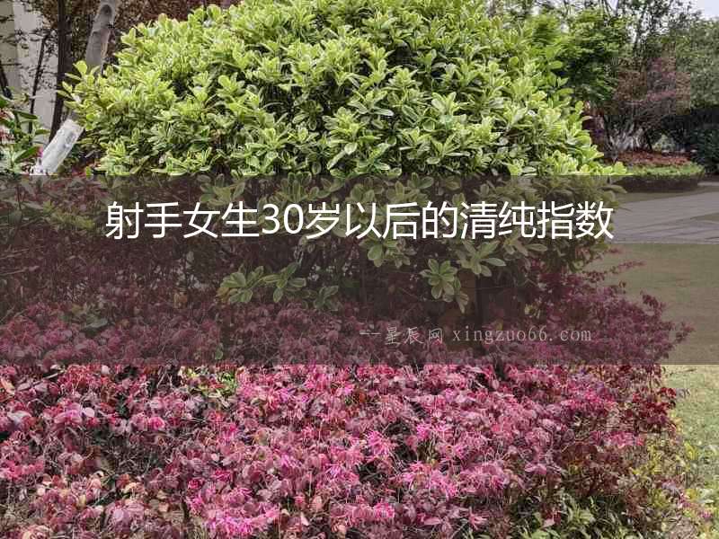 射手女生30歲以后的清純指數