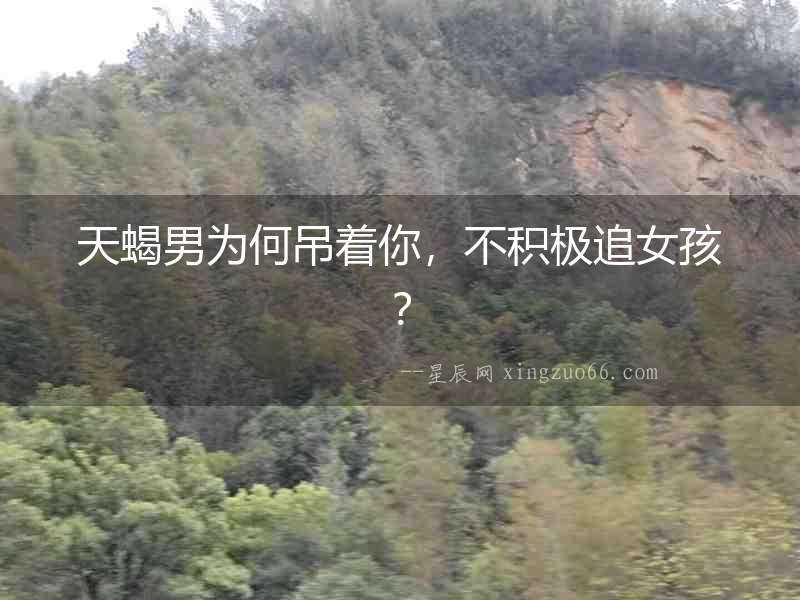 天蝎男為何吊著你，不積極追女孩？