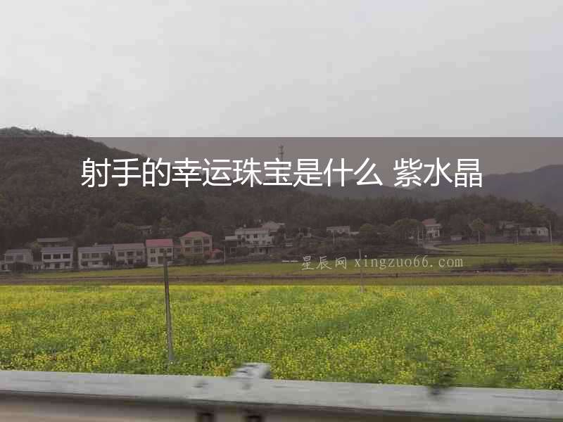 射手的幸運(yùn)珠寶是什么 紫水晶