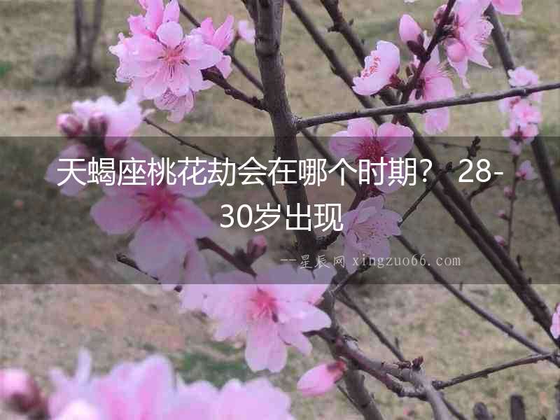 天蝎座桃花劫會(huì)在哪個(gè)時(shí)期？ 28-30歲出現(xiàn)