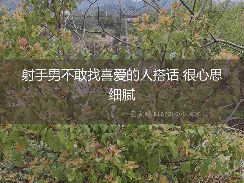 射手男不敢找喜愛的人搭話 很心思細膩