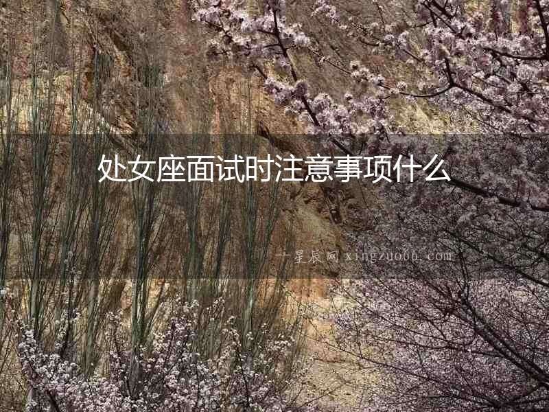 處女座面試時(shí)注意事項(xiàng)什么
