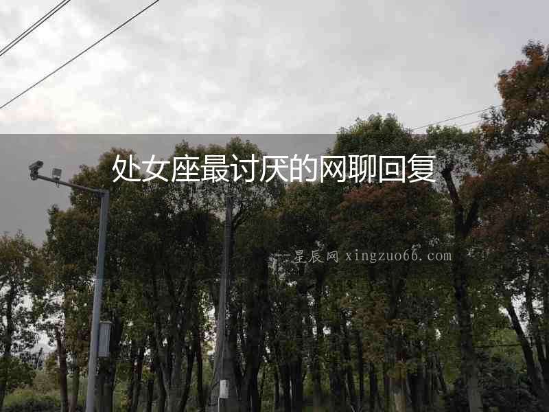 處女座最討厭的網(wǎng)聊回復