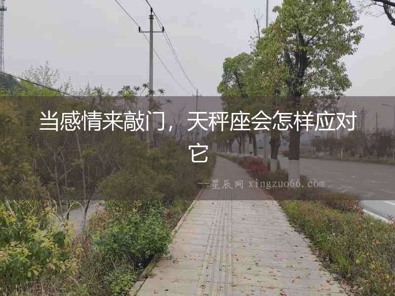 當感情來敲門，天秤座會怎樣應對它