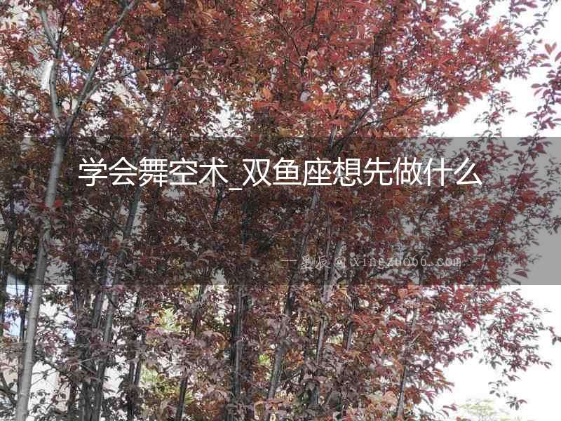 學(xué)會(huì)舞空術(shù)_雙魚座想先做什么