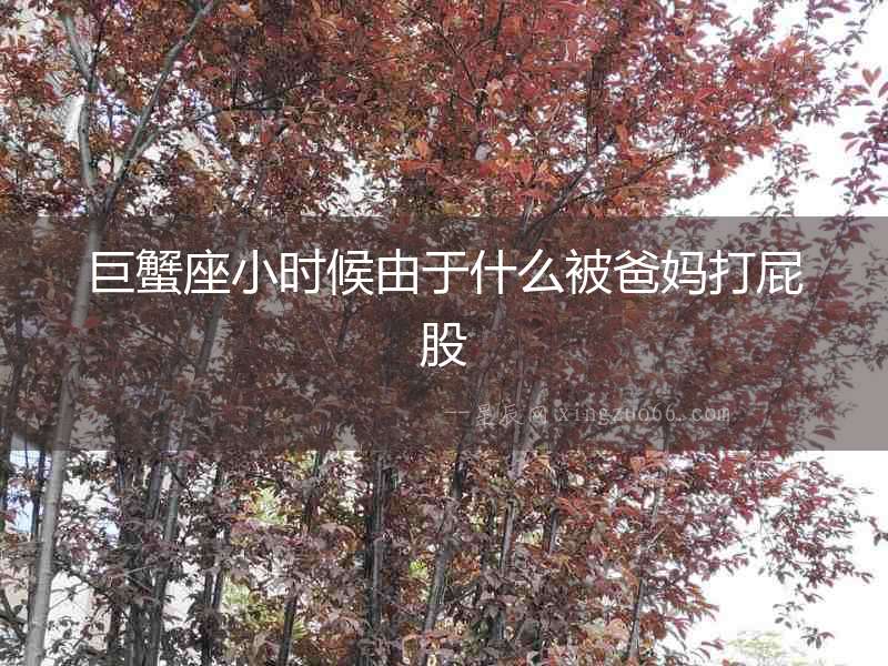 巨蟹座小時(shí)候由于什么被爸媽打屁股