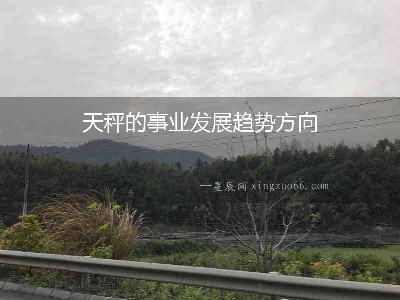 天秤的事業(yè)發(fā)展趨勢(shì)方向