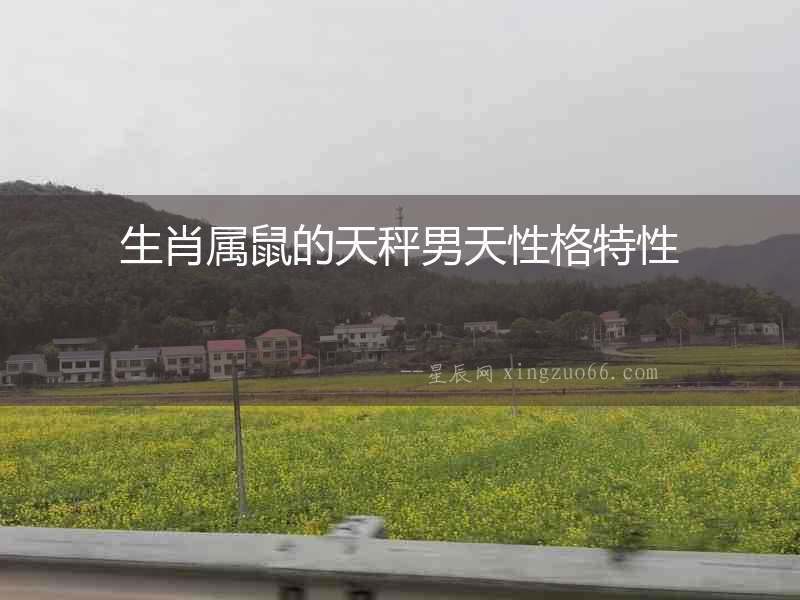 生肖屬鼠的天秤男天性格特性