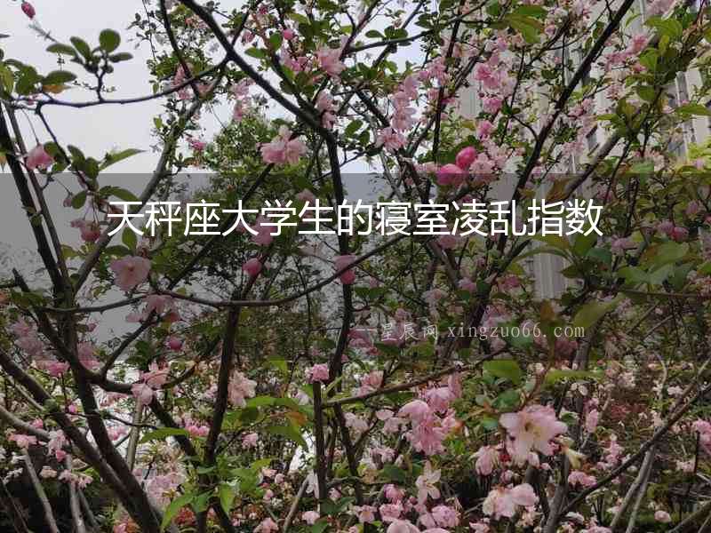 天秤座大學生的寢室凌亂指數