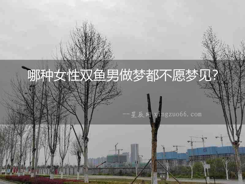 哪種女性雙魚男做夢都不愿夢見？