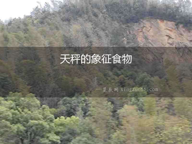 天秤的象征食物