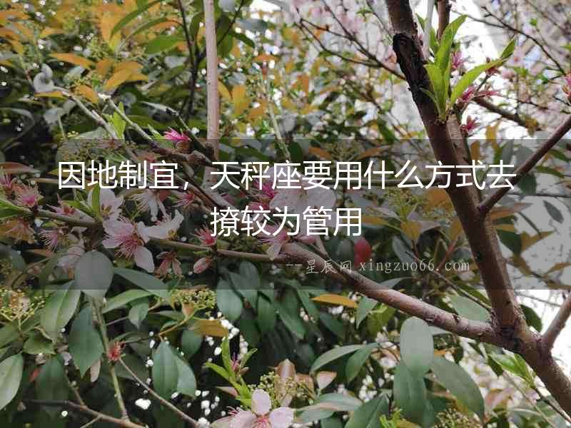 因地制宜，天秤座要用什么方式去撩較為管用