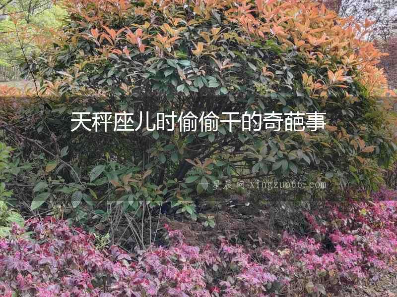 天秤座兒時偷偷干的奇葩事