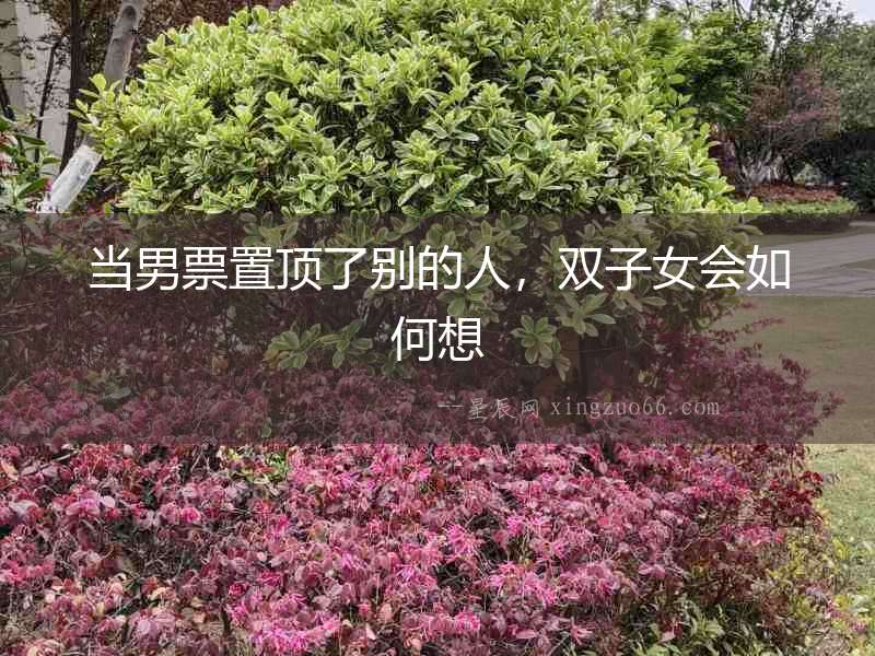 當男票置頂了別的人，雙子女會如何想