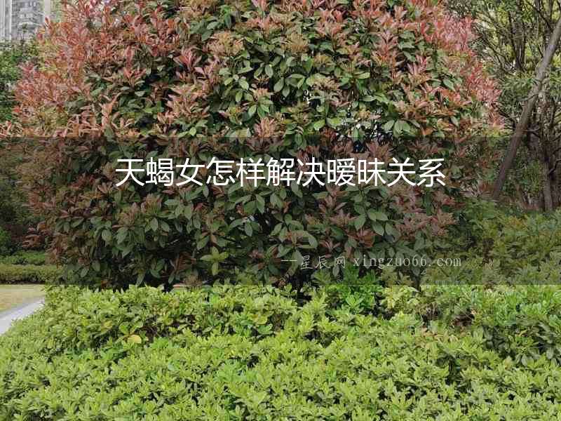 天蝎女怎樣解決曖昧關系