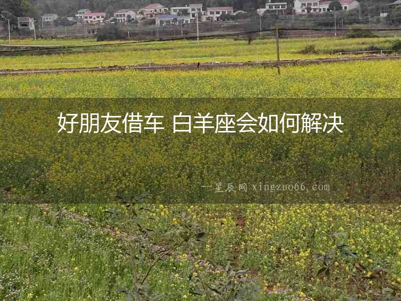 好朋友借車 白羊座會(huì)如何解決