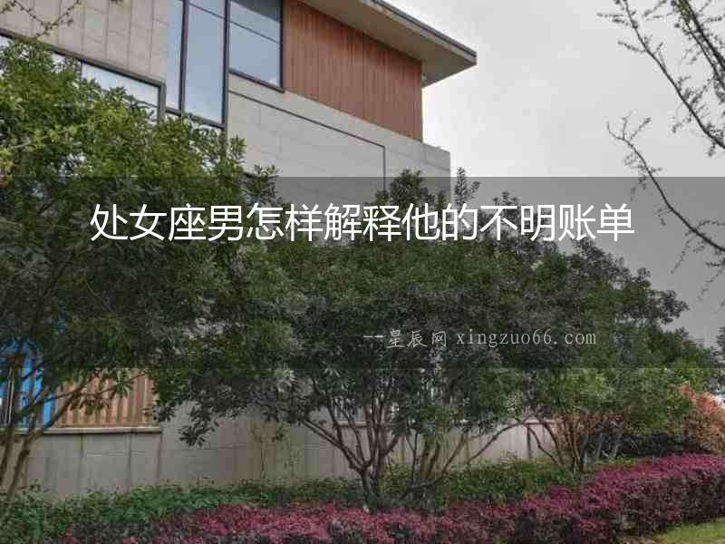 處女座男怎樣解釋他的不明賬單