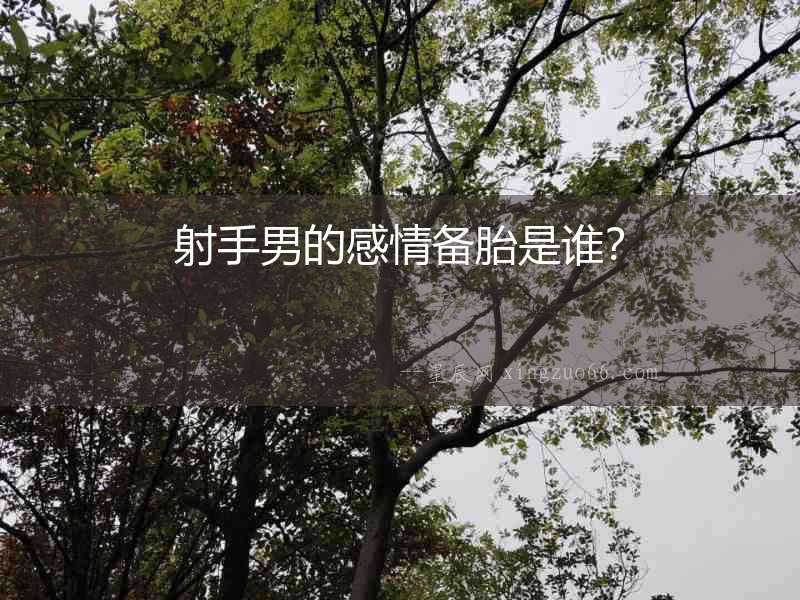 射手男的感情備胎是誰？