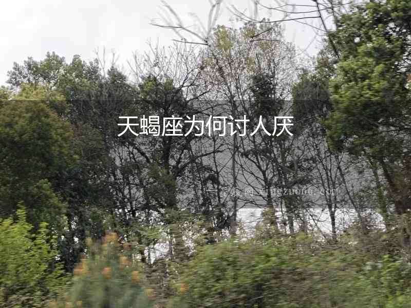 天蝎座為何討人厭