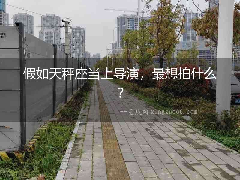 假如天秤座當上導演，最想拍什么？