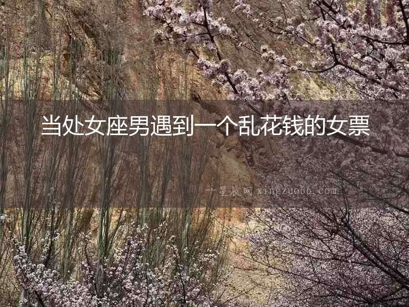 當處女座男遇到一個亂花錢的女票